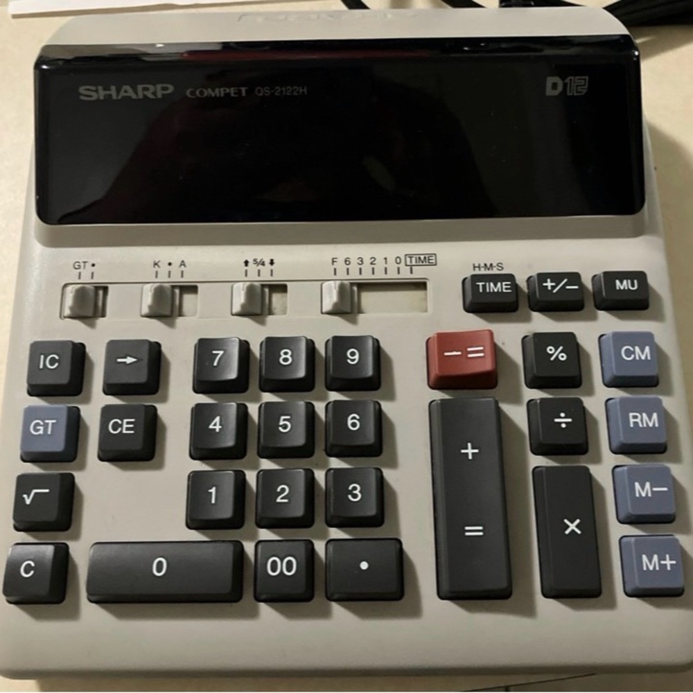 SHARP QS-2122H electronic calculator